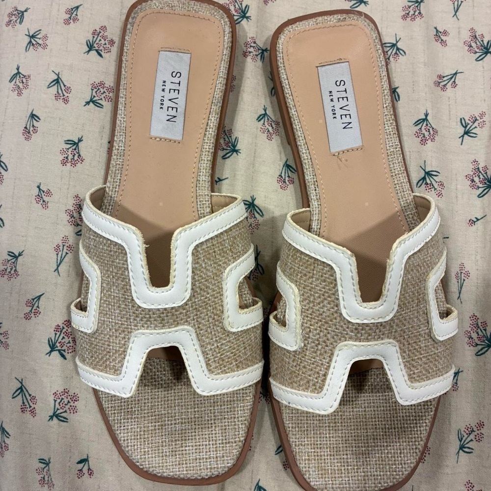 Steve Madden New York Sandals Caddie Silver Size 7 Nordstrom Rack